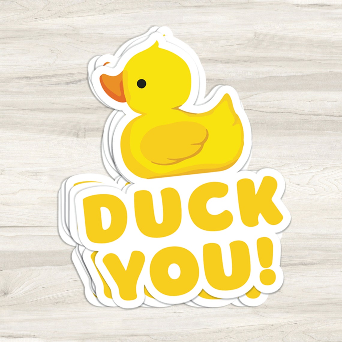 Duck You Sticker | Water Bottle Sticker | Flower Sticker | Notebook ...