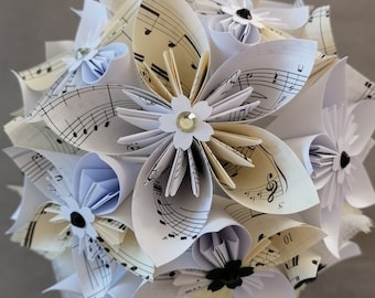 Origami paper flower bouquet