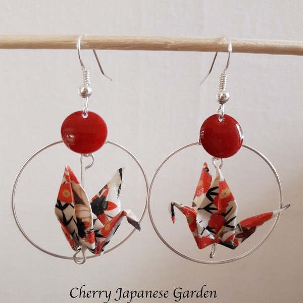 Creole earrings mini cranes