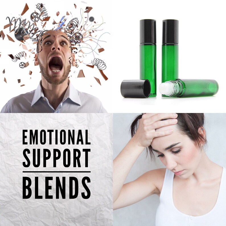 Essential Oil Roller Ball Blends Confidence Worry Etsy