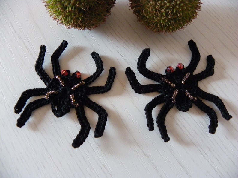2-piece set Applications Crochet Halloween motifs