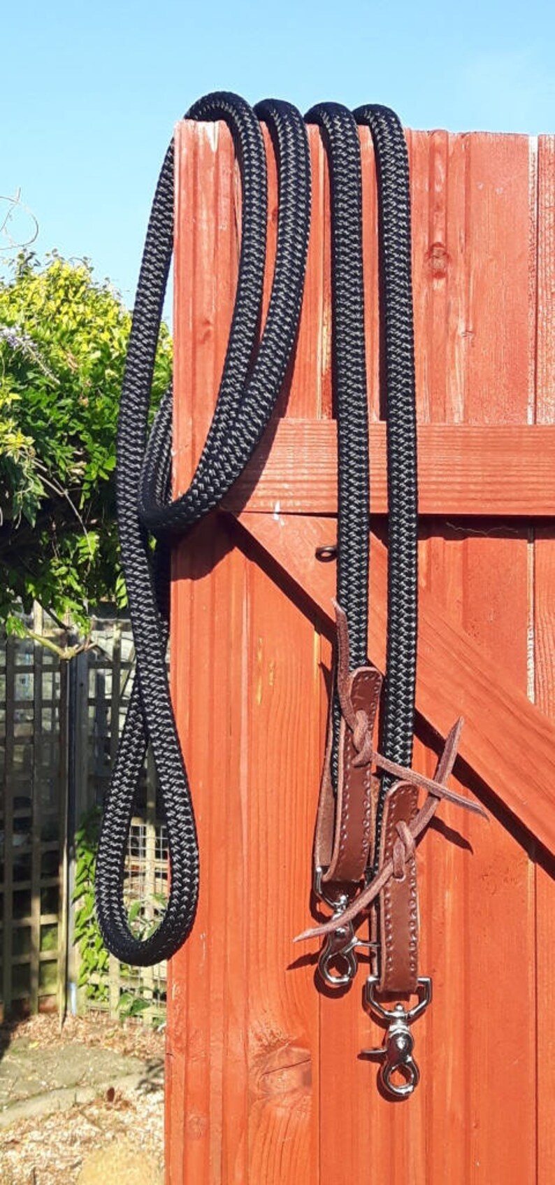 Horse Loop Reins with Slobber Straps and Snaps Etsy