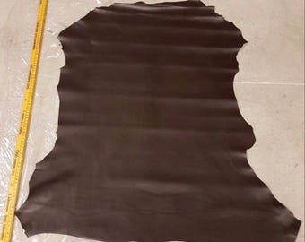 Brown Full Grain Italian Leather Hide 1.3m2-1.5m2 2.4mm Thick Veg tan