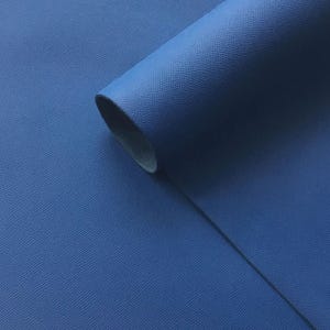 Epsom Blue Italian Matte Textured Leather Hide APX. 2m2, 1mm thick