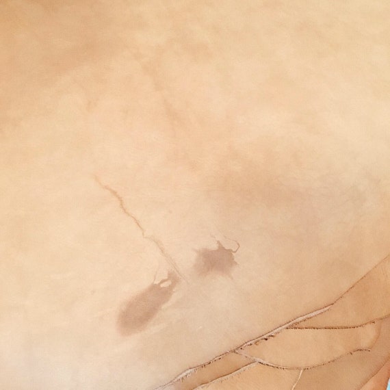 Brown Full Grain Italian Leather Hide 1.2-1.3m2 2.4mm Thick *Blemished Veg Tan