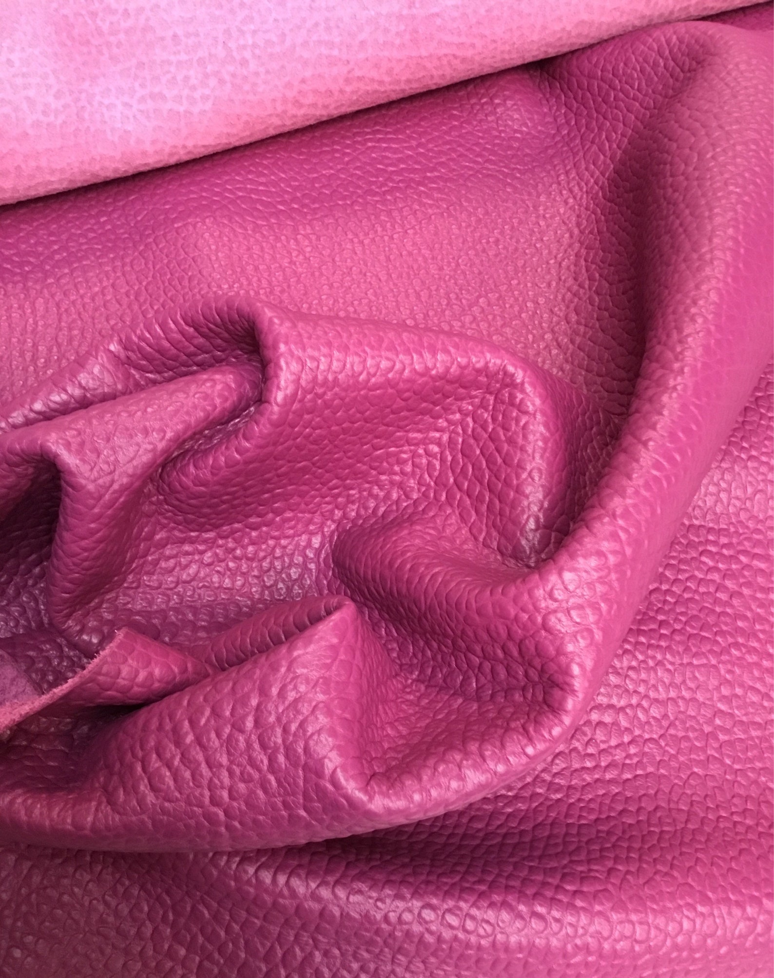 Magenta Italian leather hide. APX 2.0 m2 1.8mm thick | Etsy