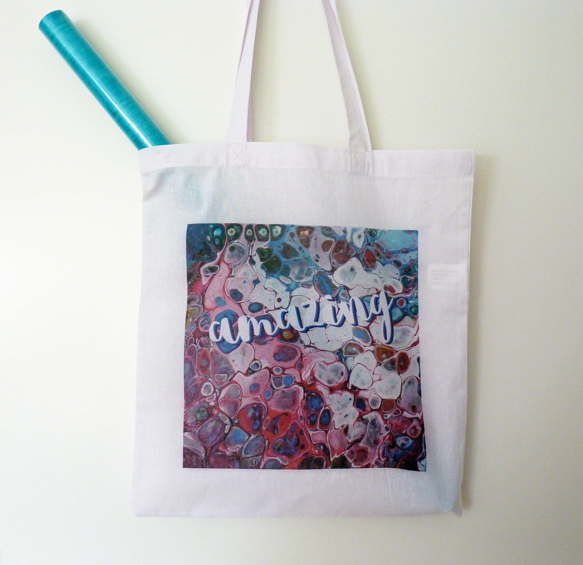 Art bag shopper fabric bag cotton bag tote bag handle | Etsy
