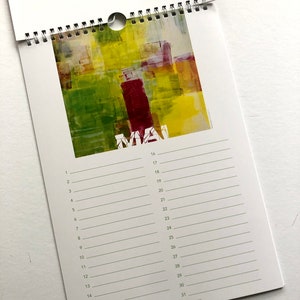 Immerwährender Geburtstagskalender Kunstkalender Wandkalender Monatskalender Edit. 1 image 5