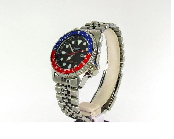 Vintage Watch Seiko Skx013 Mod Divers Watch Nh36a Pepsi 24HR - Etsy  Singapore