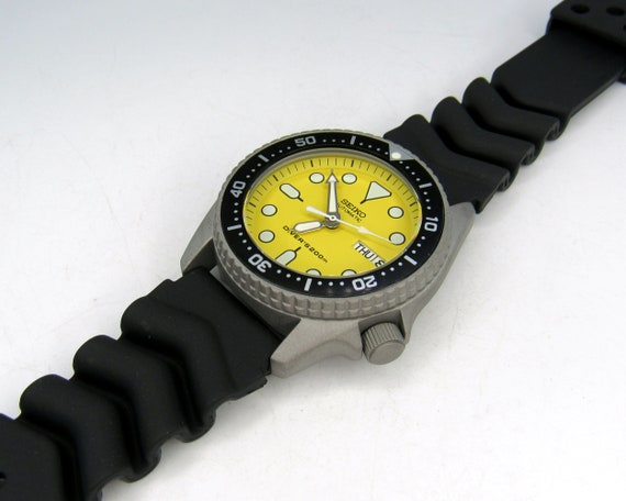 vintage watch seiko skx013 divers watch nh36a YEL… - image 5