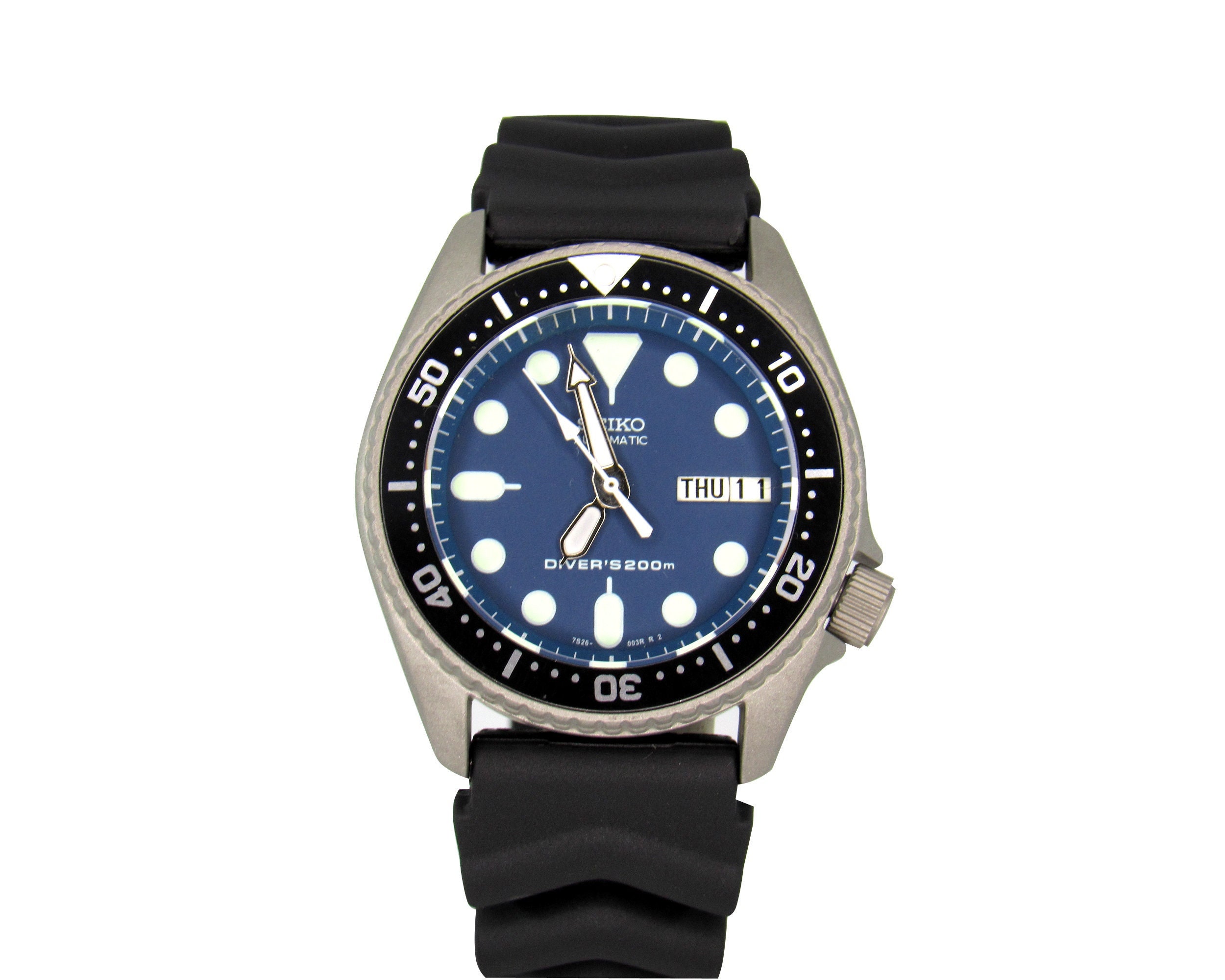 Vintage Watch Seiko Skx013 Mod Divers Watch Nh36 Blue Dial - Etsy New  Zealand