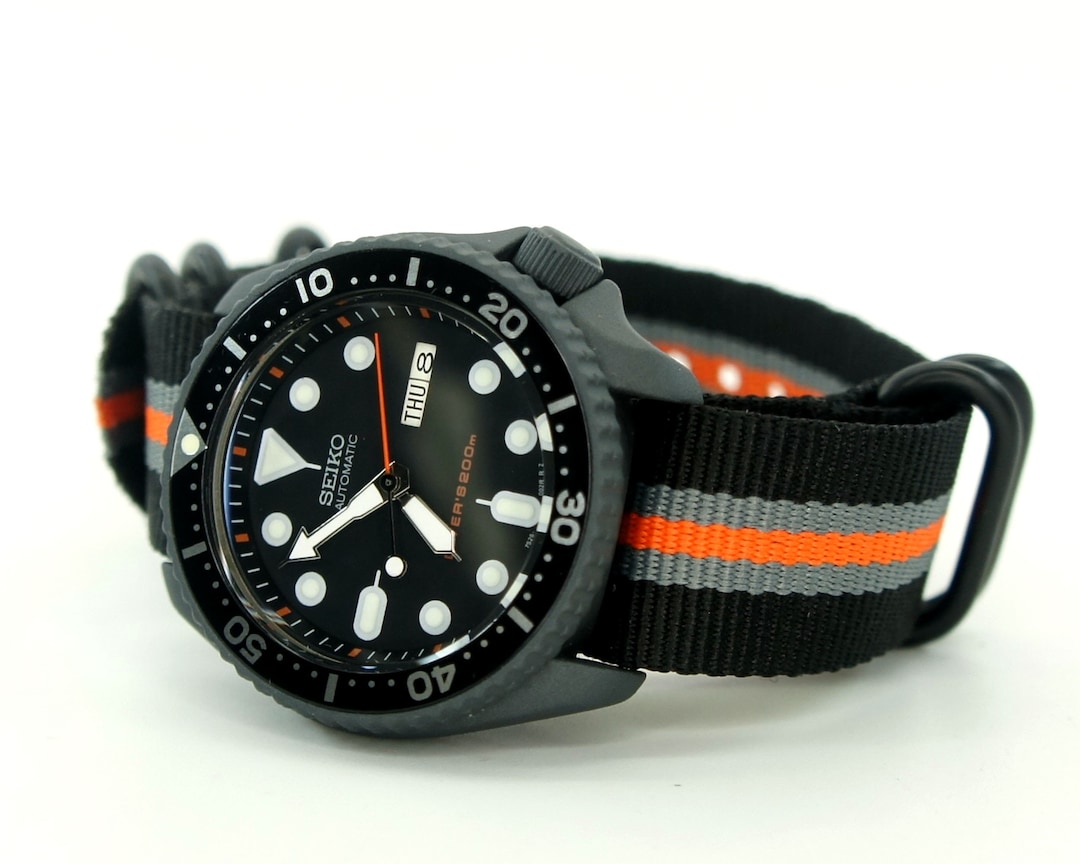 Vintage Watch Seiko Skx Mens Diver Watch Skx007 Nh36a Color