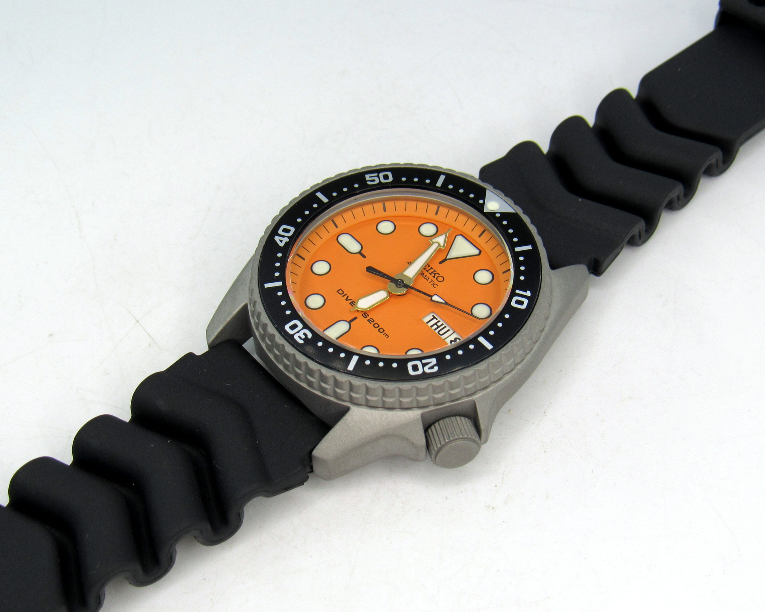 Vintage Watch Seiko Skx013 Mod Divers Watch Nh36 Orange Dial - Etsy Ireland