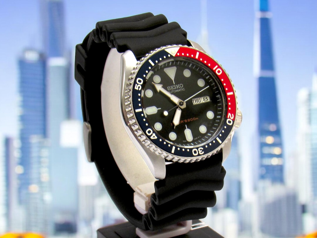 Vintage Watch Seiko Skx Mens Diver Watch Skx009 Nh36a Stainless