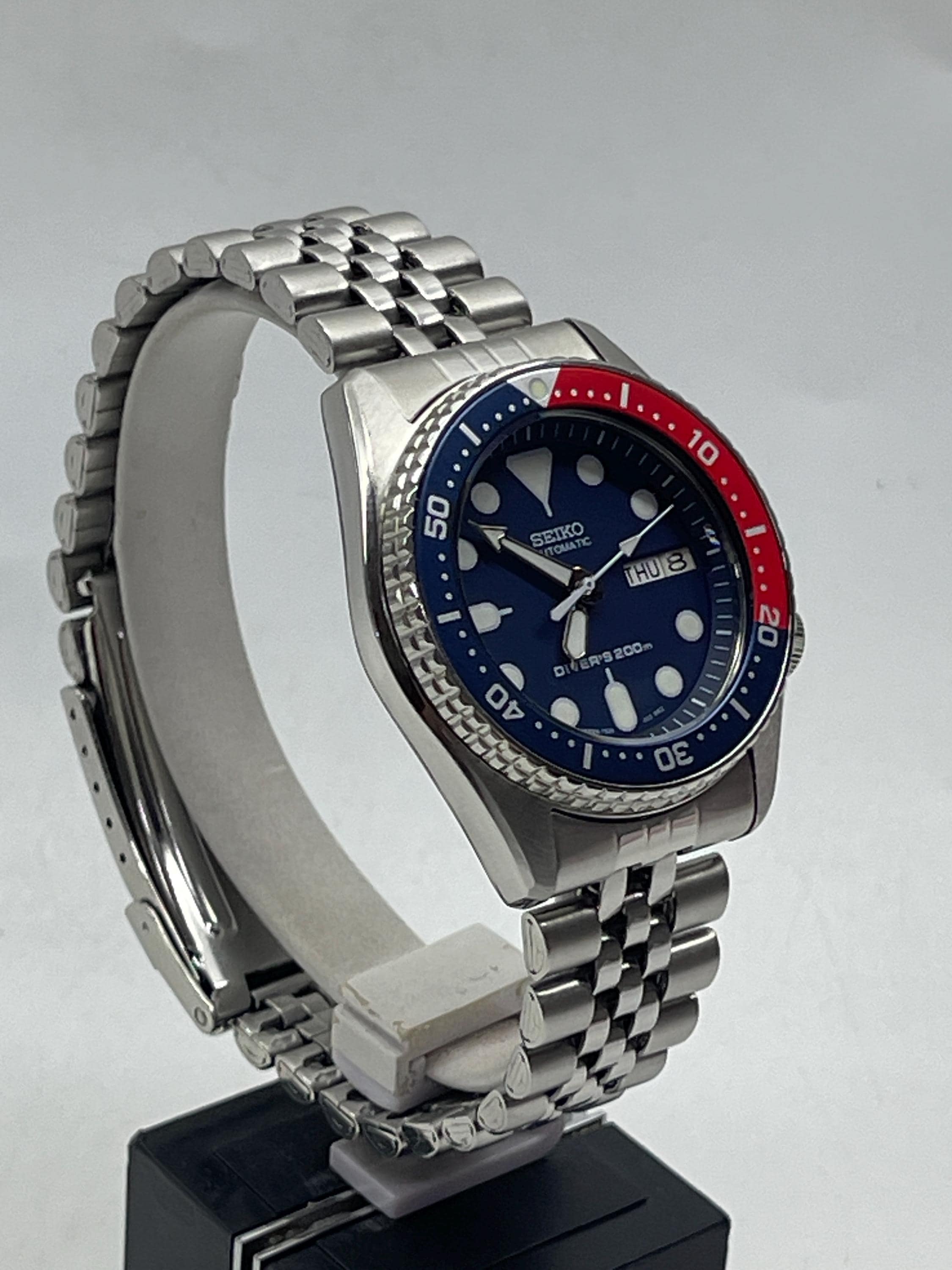 Blue Save The Ocean Dial For Seiko SKX007 – 3 Sharks & Minute Track – Fits NH36 / 4R36