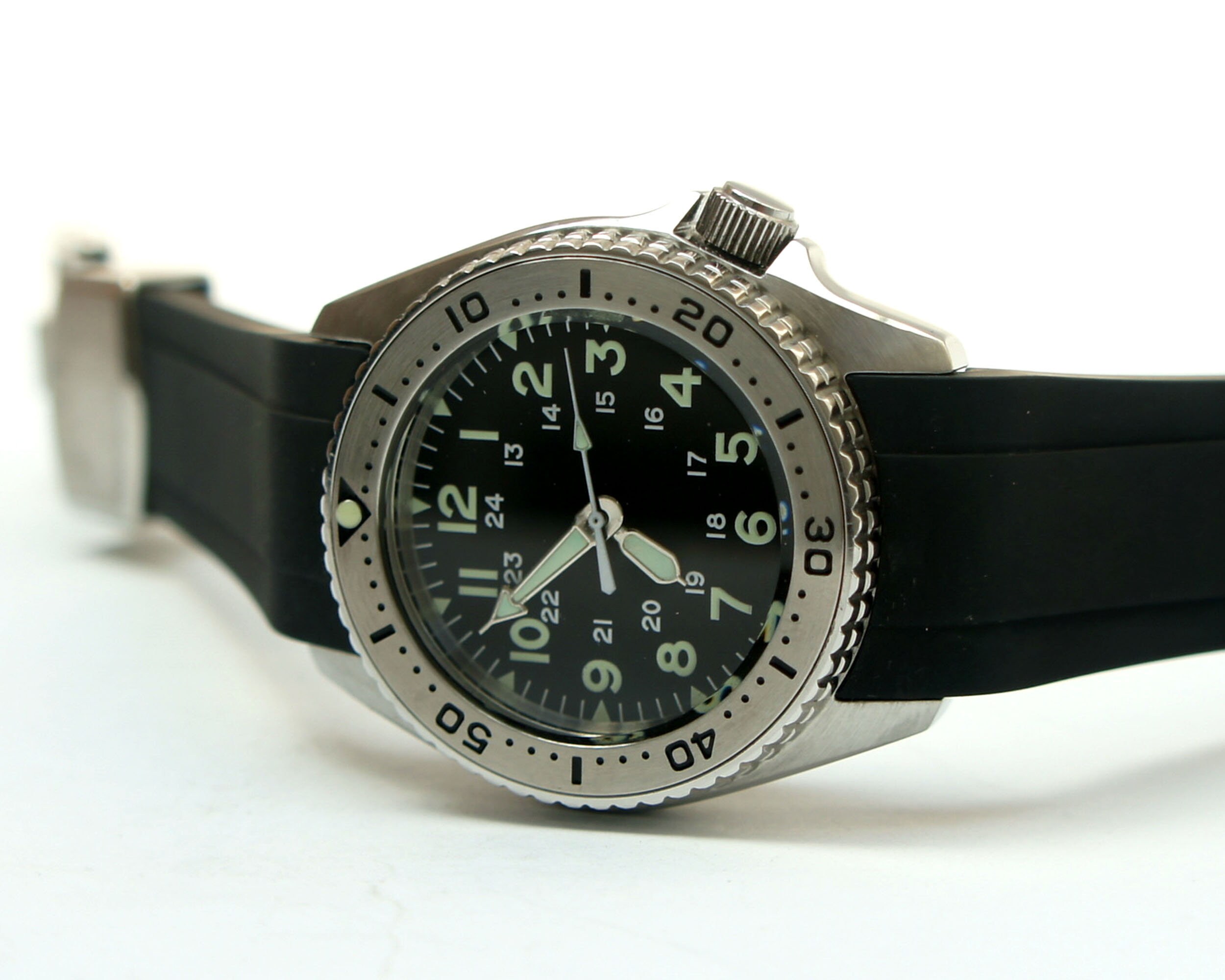 S_AYN☆ Steel Insert Vintage Watch Seiko Skx013 Divers Watch Nh36 24HR