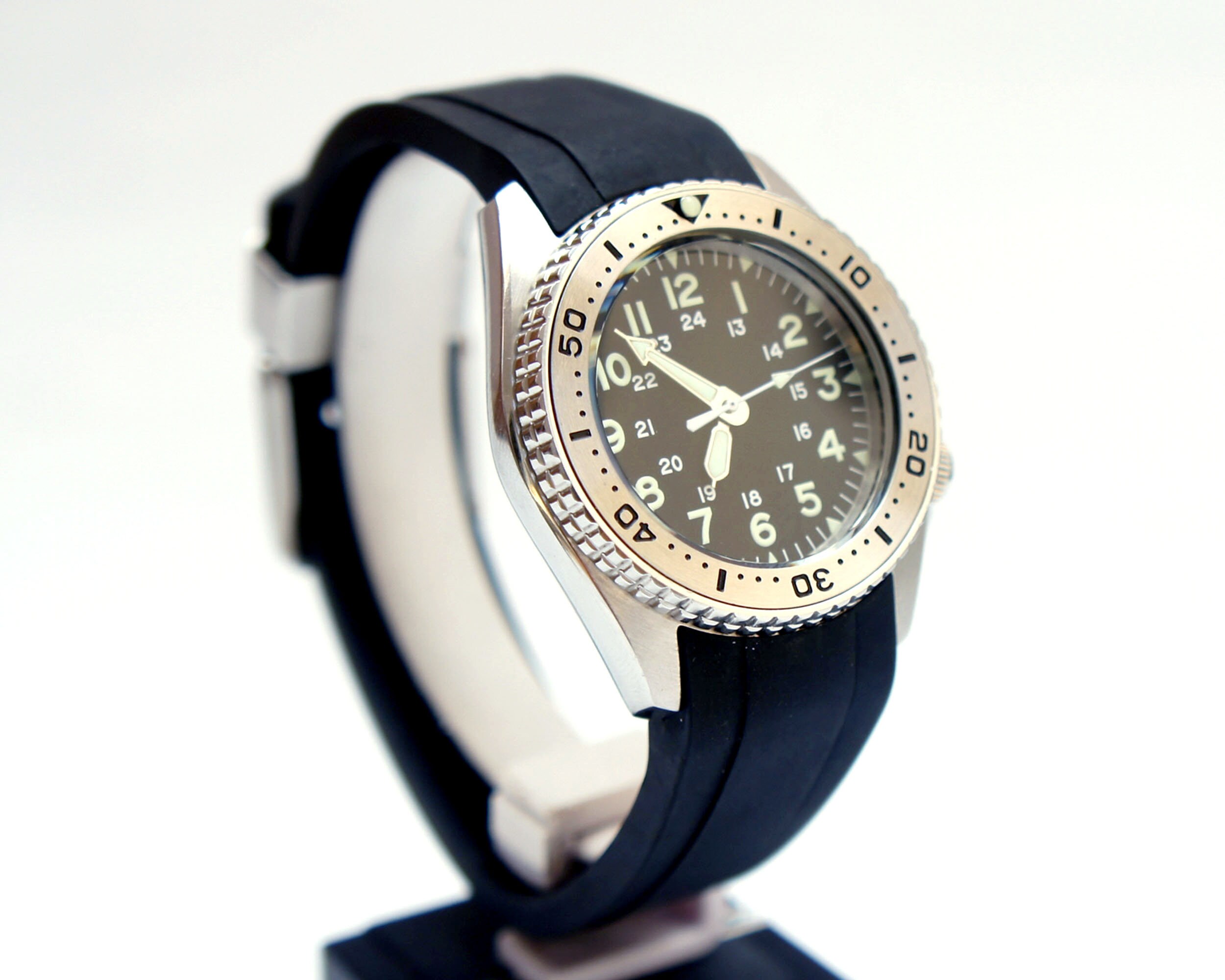 Steel Insert Vintage Watch Seiko Skx013 Divers Watch Nh36 24HR