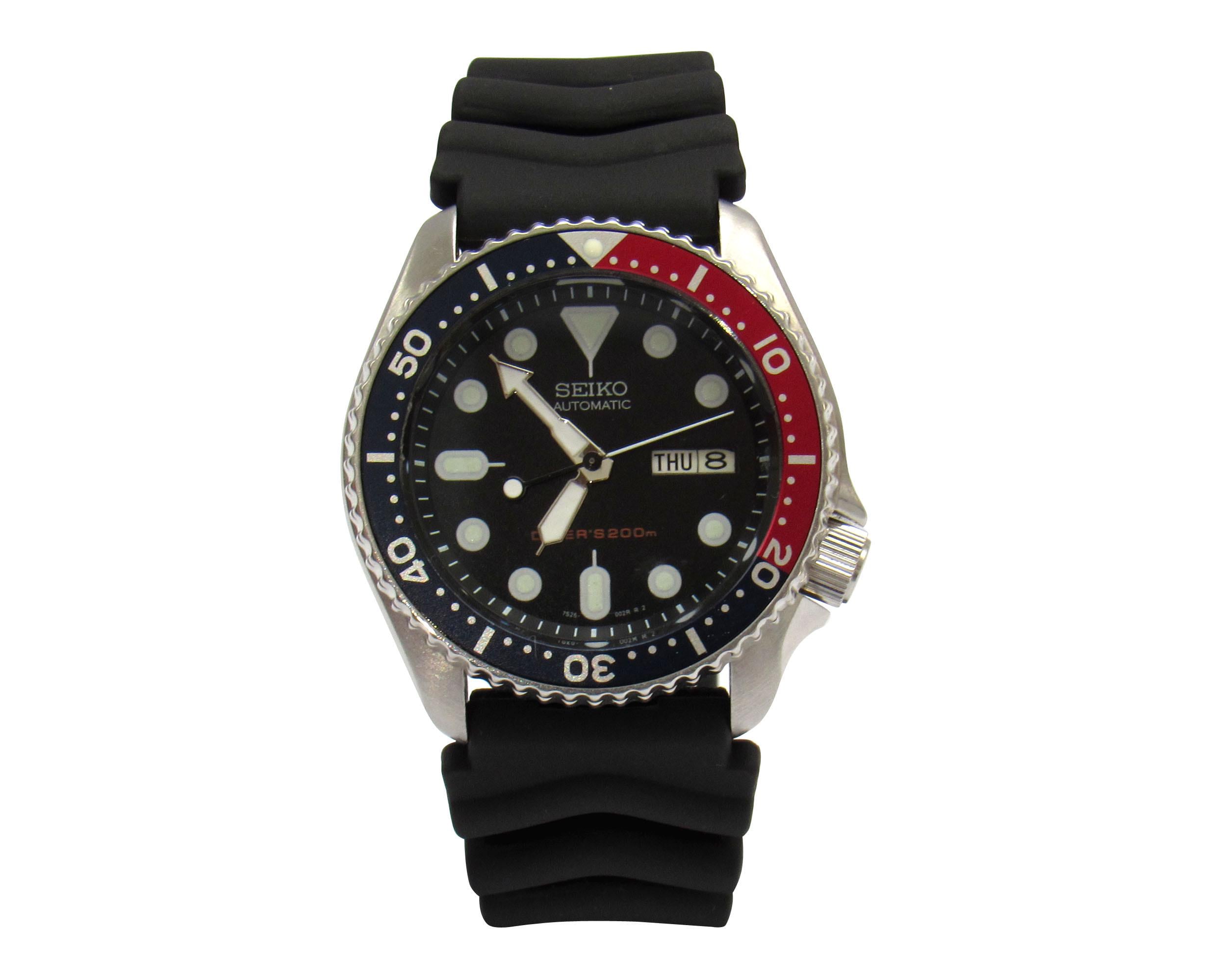 Vintage Watch Seiko Skx Mens Diver Watch Skx009 Nh36a Stainless