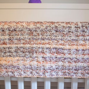 Phoenix Sunset Hand Knit Baby Blanket