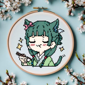 Maomao Cross-Stitch Pattern from The Apothecary Diaries (PDF Download)