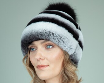 Rabbit Fur Hat - Etsy