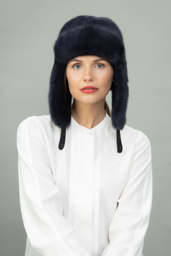 blue mink hat