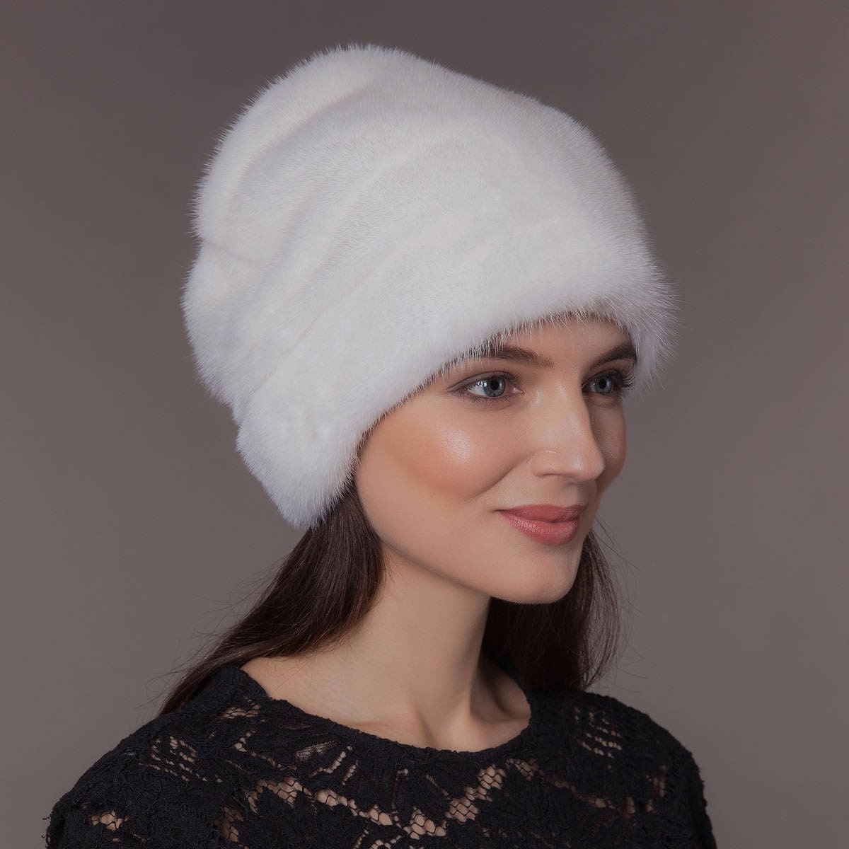 White Mink Fur Hat Handmade of HighQuality Natural Mink Fur Etsy