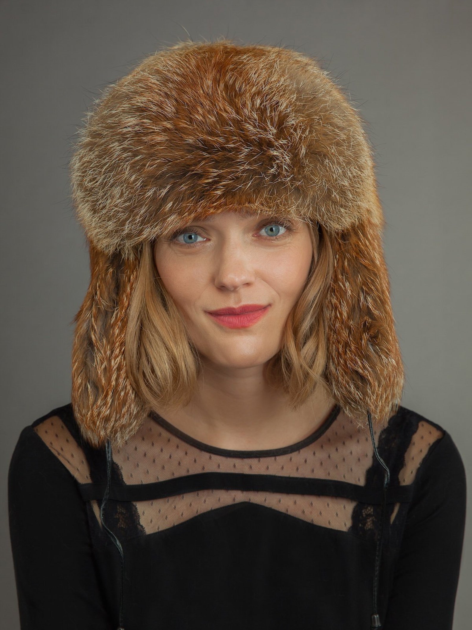 Red Fox Fur Ushanka Trapper Hat for Men & Women Handmade With | Etsy