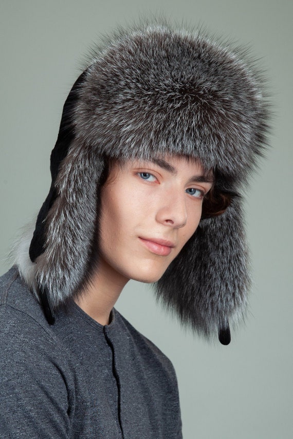 fox fur trapper hat