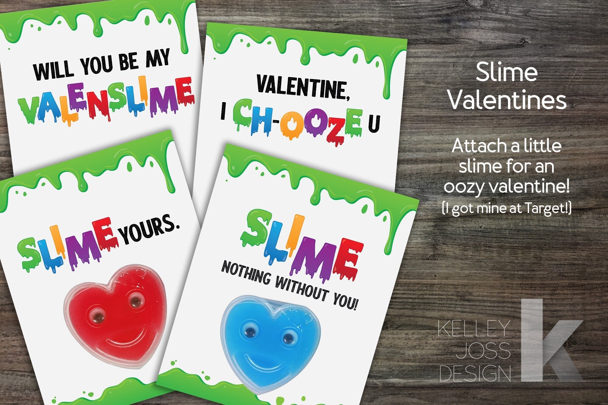 slime-valentines-etsy for Slime Valentine Card Free Printable Slime Valentines - Etsy for Slime Valentine Card Free Printable