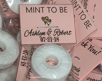 180pc Wedding Mints Personalized Mint To Be Wedding Favors lots of colors custom and personalize Lifesavers