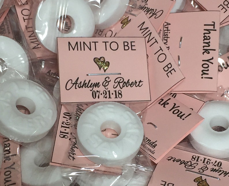 180 Wedding Mints Mint to Be Wedding Favors Lots of Colors Etsy