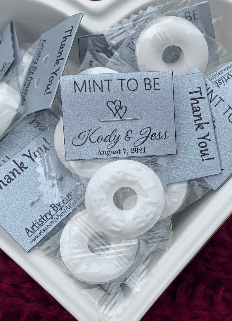 180pc Wedding Mints Personalized Mint to Be Wedding Favors Etsy