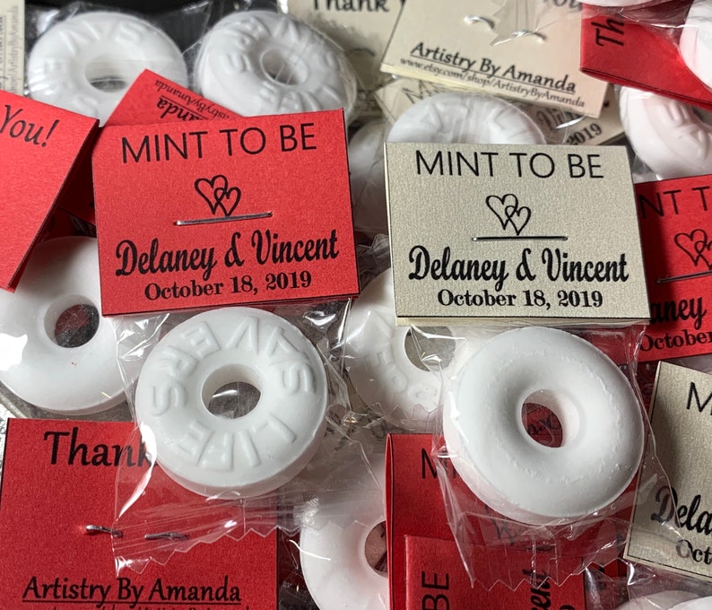 180 MINT TO BE Wedding Mints Wedding Favors Lots of Colors Etsy