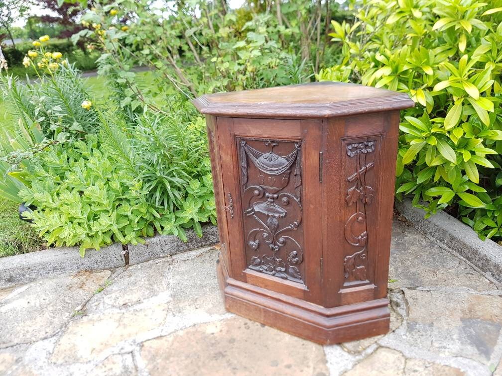 Gabinete de esquina antiguo | Etsy