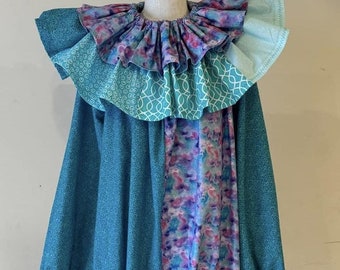 New Handmade Adult Large XL/2XL - Clown Costume w/ Collar - Ready to Ship - Ladies Moms Unisex Cosplay Carnival Circus Birthday