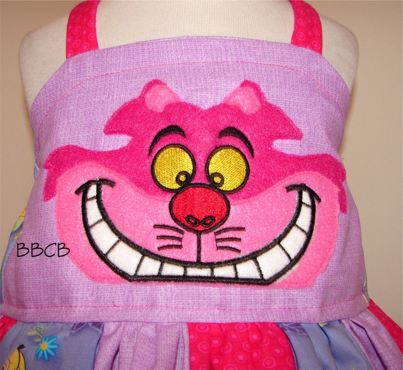 Ready to Ship fits aprxx 34T 4 Twirl Tea Party WONDERLAND Crazy Mad Cat Dress Birthday Party Girls