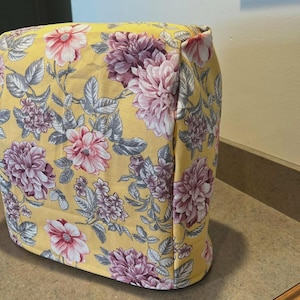Reversible Kitchenaid Mixer Cover - Yellow Country Kitchen Decor - Dust Cover - Slip Cover