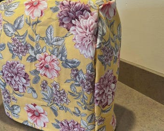 Reversible Kitchenaid Mixer Cover - Yellow Country Kitchen Decor - Dust Cover - Slip Cover