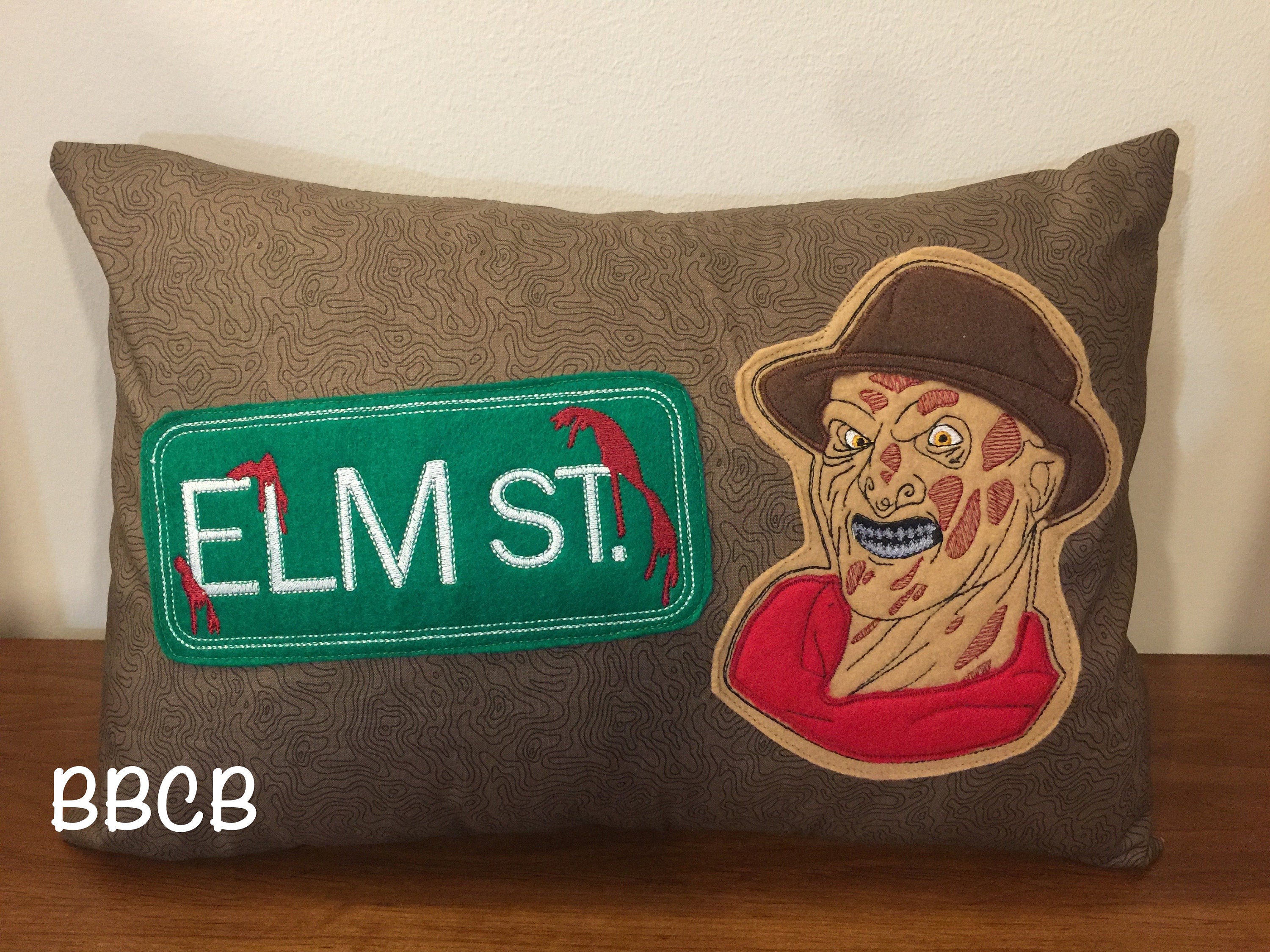 Horror Movie Elm Street Killer Pillow Home Bedroom Decor Accent Pillow Halloween Birthday Gag Gift Scary Adult