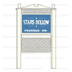 Stars Hollow Sign Digital Download - Inspired by Gilmore Girls