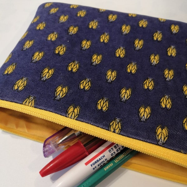 Trousse école, pochette zippée