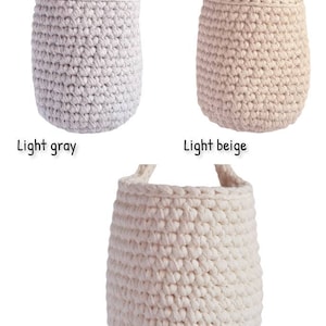 Crochet hanging  storage basket, Kellyshandmadegr
