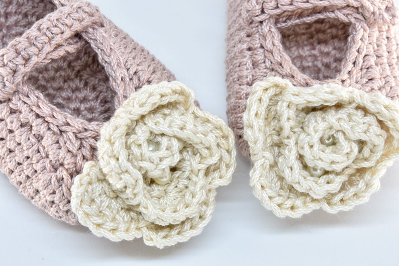 baby shower gift girls christening shoes Powder pink crochet baby shoes and headband Easter headband newborn baby outfit