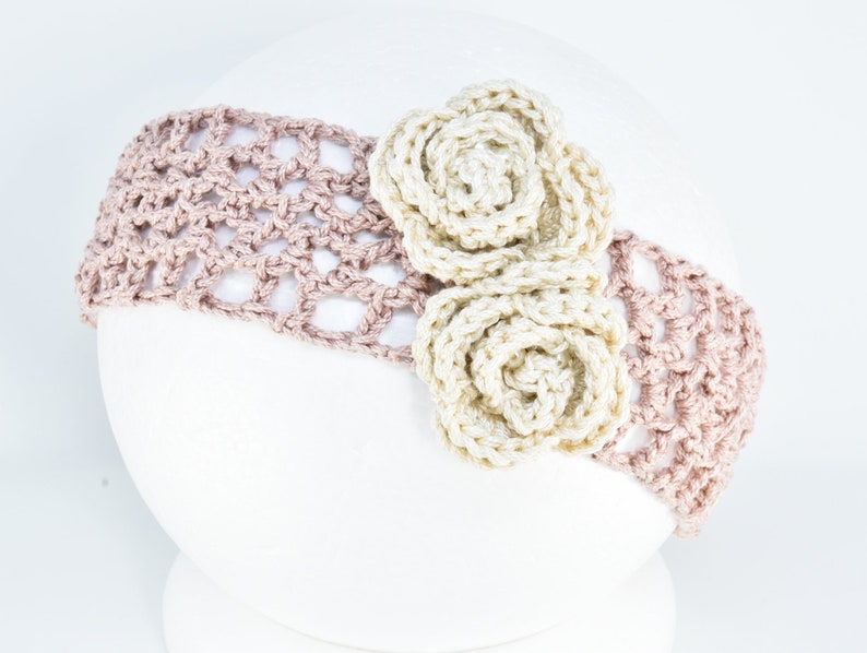 baby shower gift girls christening shoes Powder pink crochet baby shoes and headband Easter headband newborn baby outfit