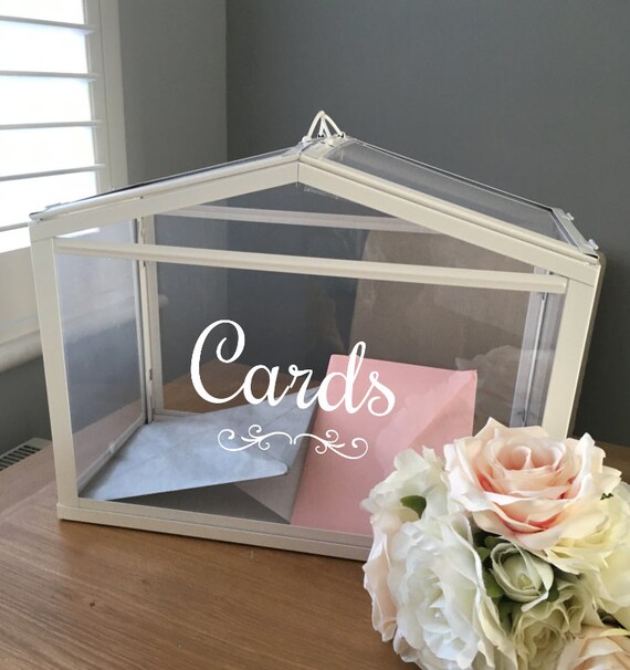 Diy Wedding Vinyl Fancy Script Card Vinyl Decal Wedding Etsy