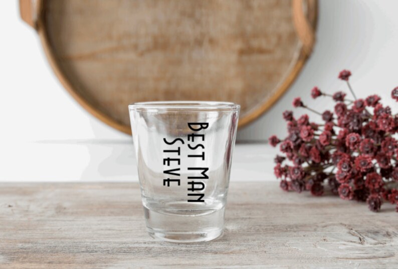 Download Shot glass vinyl groomsman gifts vinyl decal 1930's | Etsy