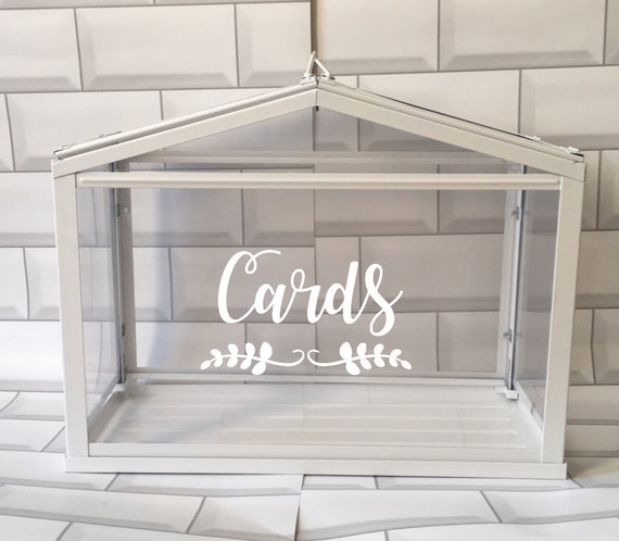 Diy Wedding Vinyl Fancy Script Card Vinyl Decal Wedding Etsy