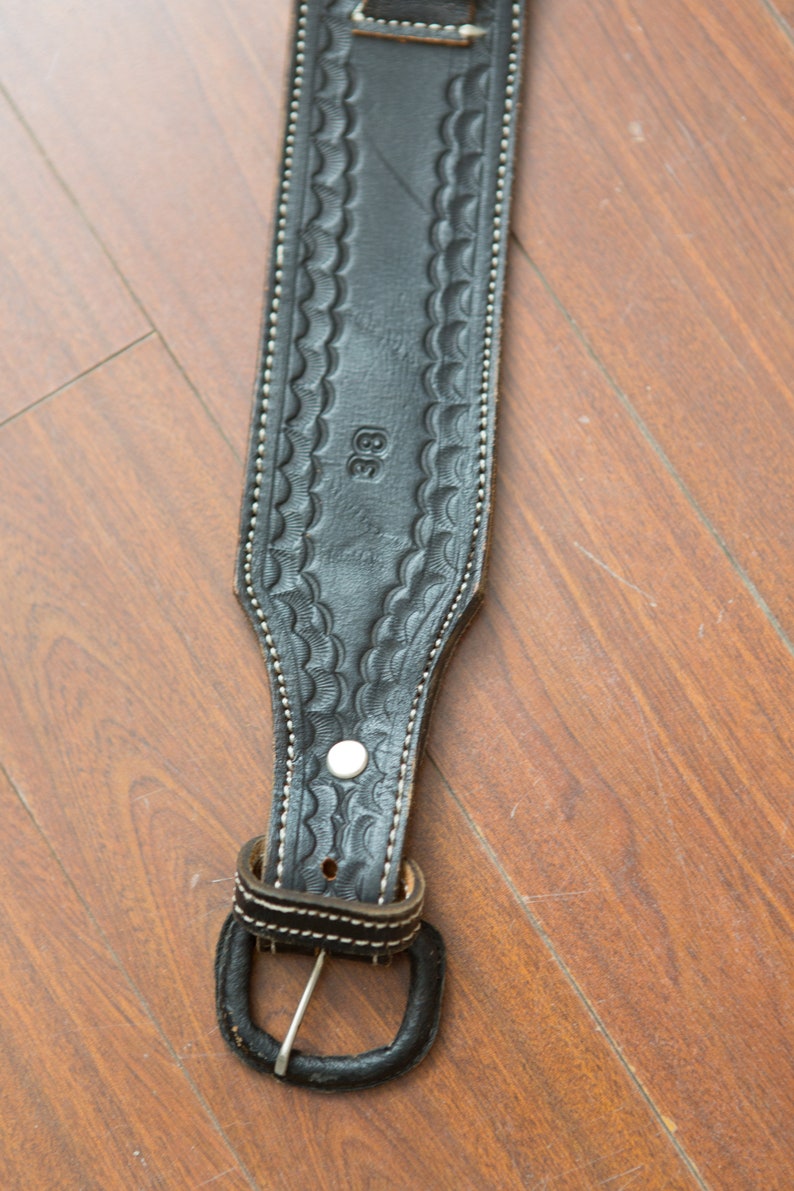 Vintage Tequila Holster Belt Gift for Him 100/% Agabe Tequila Mexico Black Leater Belt Nuestro Tiquela