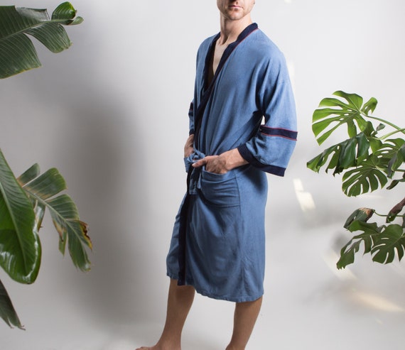 Men S Vintage Robe M L Size Velour Pornstar Pyjamas Etsy